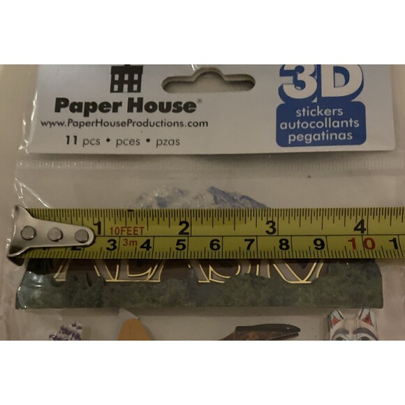 Paper House Productions Alaska 3D Sticker STDM-0116 4.5" x 7" Sheet Crafting - Picture 9 of 13